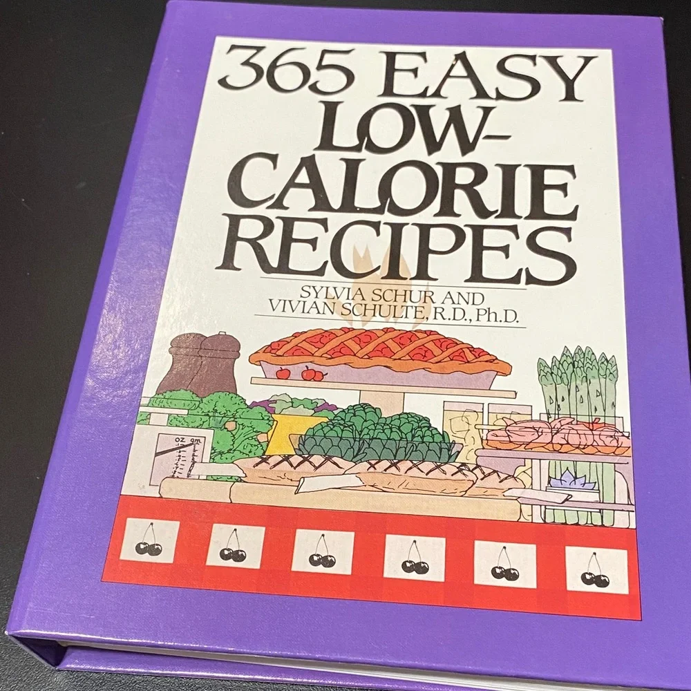 Low-Fat Ways to Bake and Low-calorie recipes spiral Cookbook set